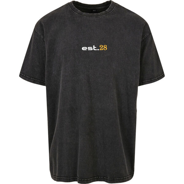 Est 28  - Acid Washed Heavy Oversized Tee Thumbnail